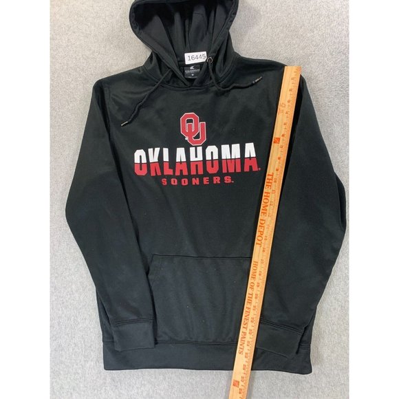 Oklahoma Sooners Colosseum Campus Hoodie Sweatshirt (Men's Medium) Black - Picture 6 of 12